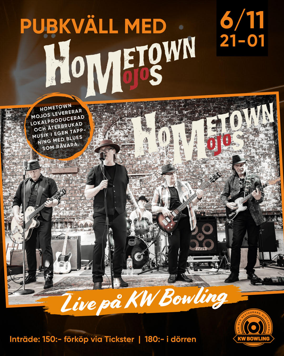Pubkväll med Hometown Mojos!